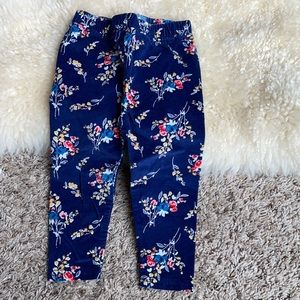 Like new! Baby Gap floral corduroy pants 12-18 mo